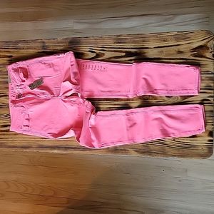Bright pinky coral skinnies
